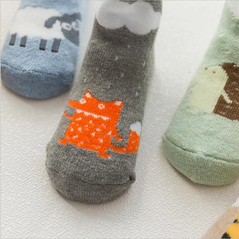 5 пар/компл. Носки для новорожденных детей зимний теплый для маленьких мальчиков носки для девочек, носки для малышей, хлопковые носочки для девочки для Kids meia infantil