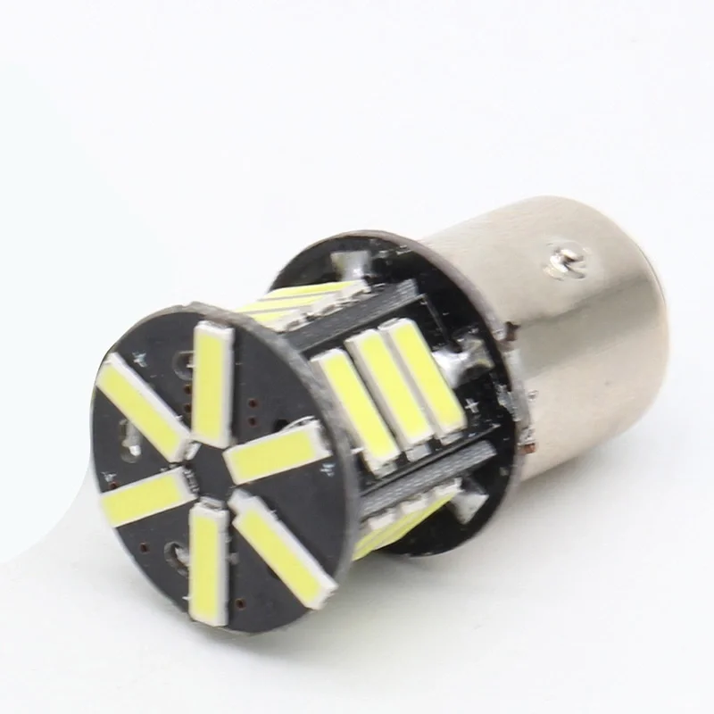 2 шт. P21W BA15S 1156 BAY15D 1157 7020 21 SMD Автомобильные светодиодные поворотные сигнальные
