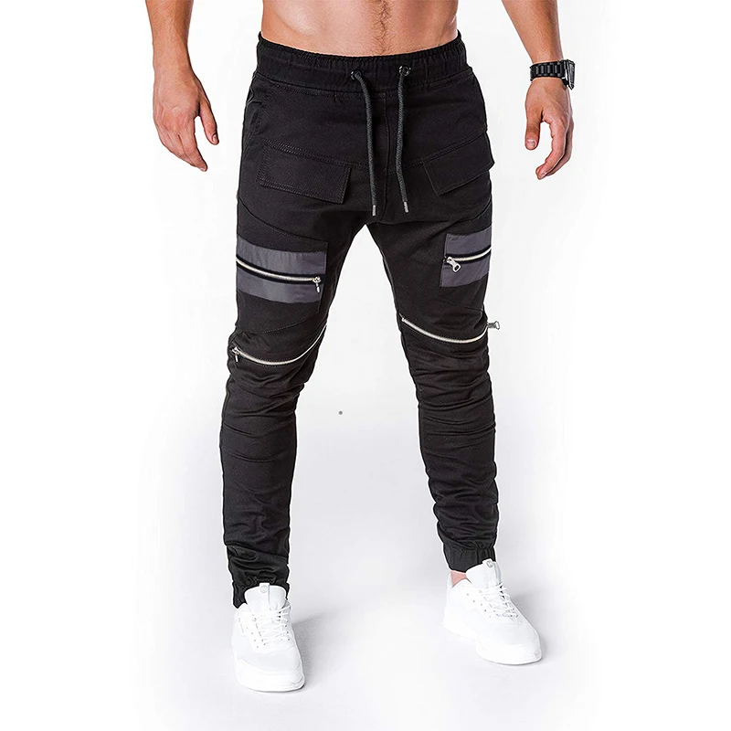 Men Cargo Pant Casual Men Zipper Multi-Pocket Overall Male Combat Cotton Trousers Army Casual joggers pants Plus Size