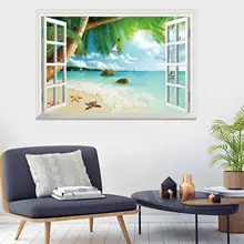 Kun еще стиль 3D jia chuang Пляж пейзаж живопись гостиная спальня дома экологически чистые украшения Wal