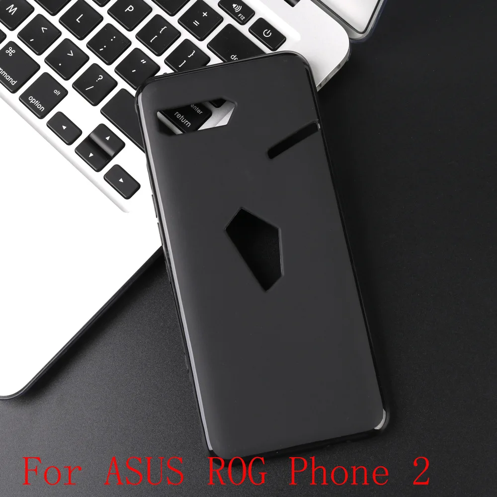 Мягкая задняя крышка из ТПУ для Asus ROG Phone 2 ZS660KL ультра тонкий прозрачный