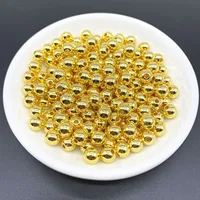 Perles Acryliques de 4, 6, 8 et 10mm, Perles Rondes d'Espacement de 4, 6, 8, 10mm, pour Collier, Bracelet, Pendentif, Boucles d'Oreilles, Accessoire de Bricolage 5