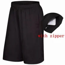 Черные баскетбольные шорты дышащие быстросохнущие спортивные шорты для бега шорты для фитнеса пляжные шорты с карманами на молнии