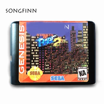 

New Arrival 16 bit MD Memory Card for Sega Mega Drive for SEGA Genesis Megadrive Turtles in Streets of Rage 2