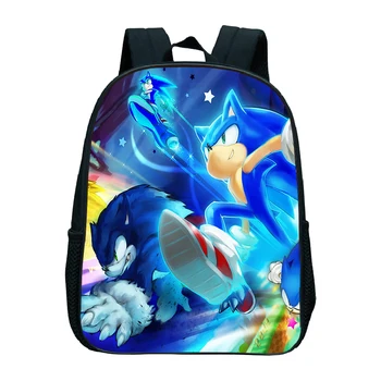 

Sonic Preschool Backpack Boys Girls Kindergarten School Bag Cute Rucksack Beautiful Pattern Kawaii Mini Book Mochilas for Kids