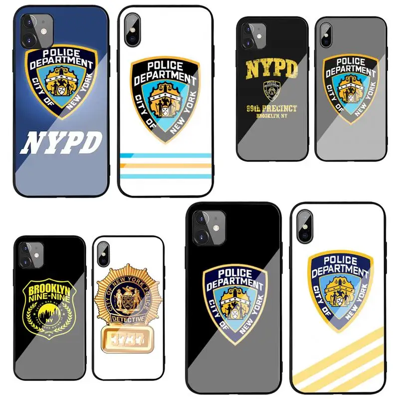 Чехол для телефона Nypd закаленное стекло чехол Iphone 11 12 Pro Max X XS XR Mini 6 6s 7 8 PLUS |