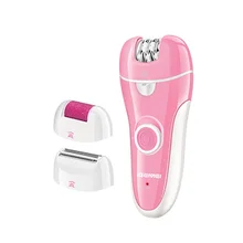 3в1 мощный женский эпилятор, Электрический женский эпилятор, для удаления мозолей, бритва для ног, для удаления волос на лице, Женская бритва, бикини, два скоростных переключателя