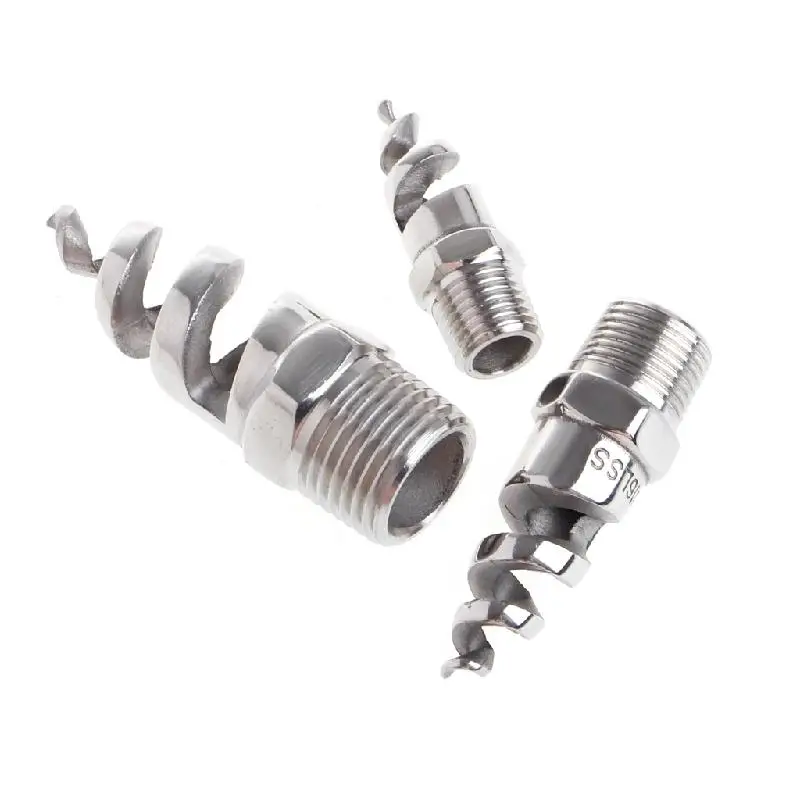 Garden Sprinkler Irrigation Sprinklers Garden Irrigation Nozzle Drip Irrigation Sprinklers Garden Spray Nozzles Spiral Jet Nozzle 1/4"1/2" 316 Stainless Steel Spiral Cone Atomization Nozzle Spray Sprinkler Head Garden