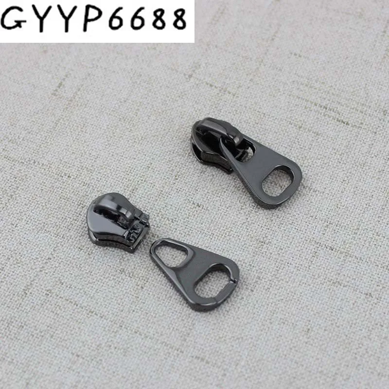 10pcs 50pcs 5 Nylon Zipper Pulls Zipper Head Replacement Slider Metal