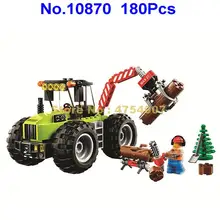 10870 180 шт. городской Джунгли Лес трактор Бела 1 фигура строительный блок 60181 игрушка