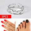 5PCS Heart Ring