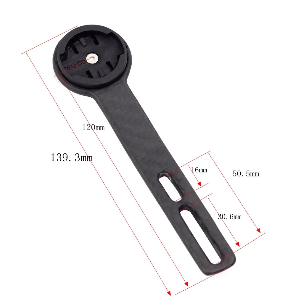 Support Rallonge Aluminium Pour Garmin Edge / Ordinateur Vélo - Adaptateur Guidon 22mm, Léger 13g, Installation Sans Outil