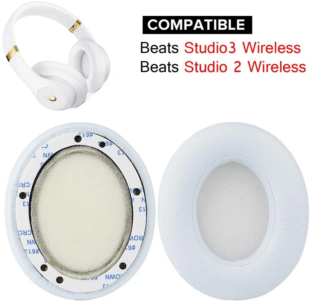 Studio 2 Earpads Replacement Ear Cushion Pads Muffs Parts Compatible with Beats Studio 2 0 Wireless Over Ear Headphones