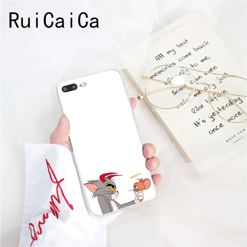 Ruicaica Забавный мультяшный чехол для iPhone 8 7 6S Plus X XS MAX 5 5S SE XR 10