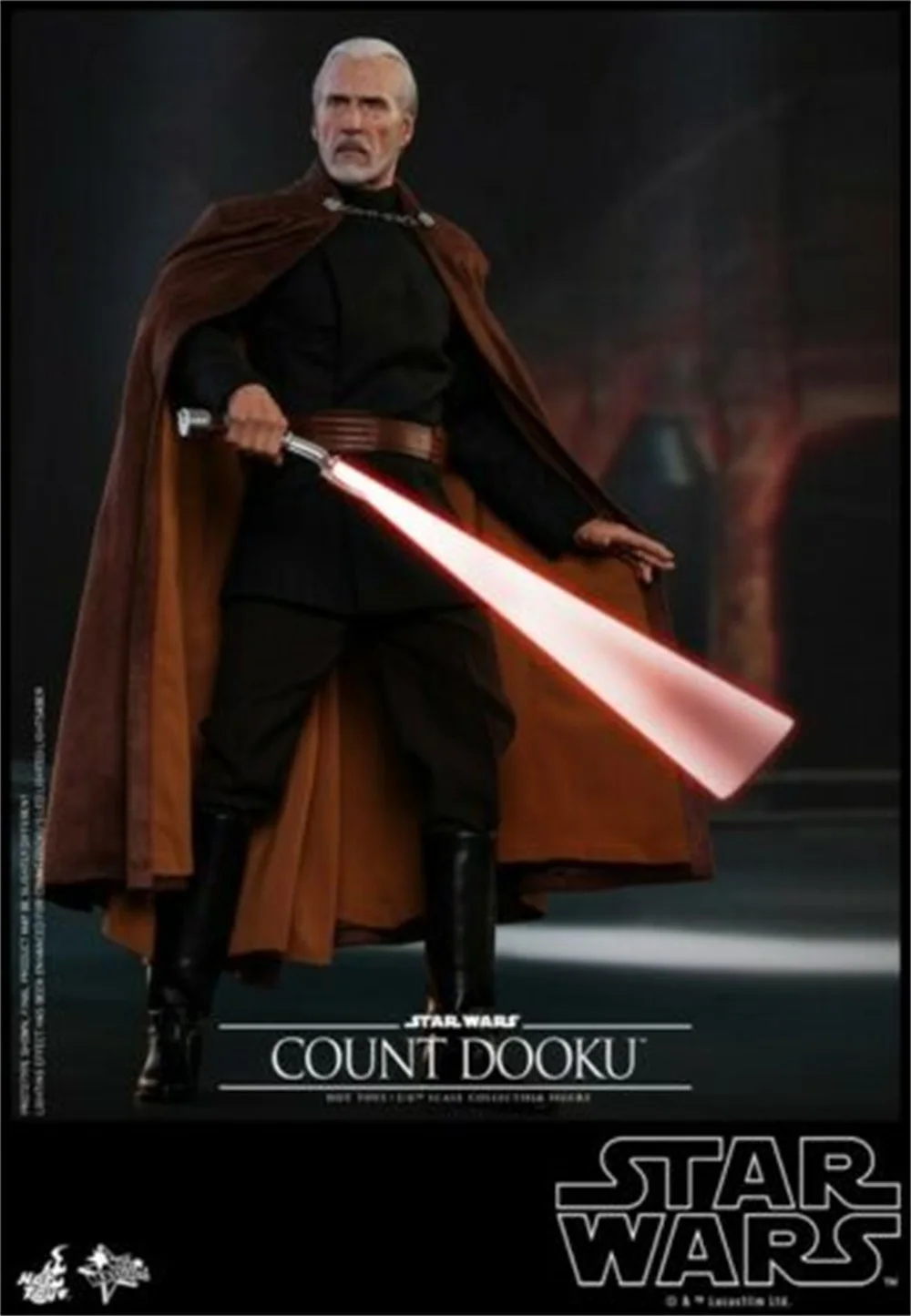 Hot Toys 1/6 Star Wars Ep 2 Attack of the Clones Count Dooku Figure Set Model