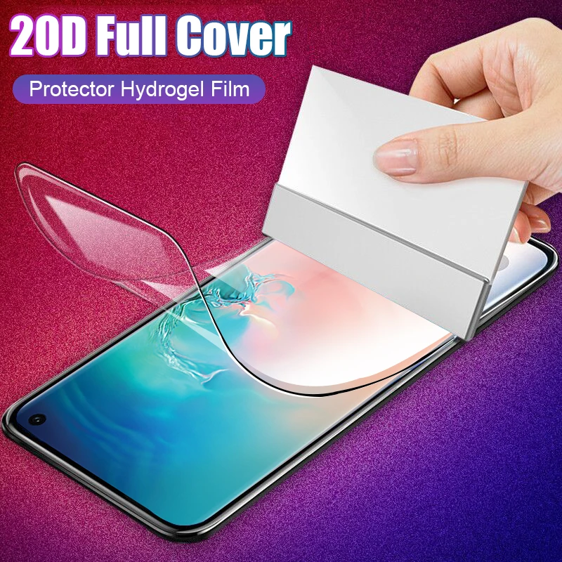 

20D Full Protective Hydrogel Film For Samsung Galaxy S8 S9 S10 Plus S10e Note 8 9 A50 A40 A60 A70 Screen Protector Hydrogel Film