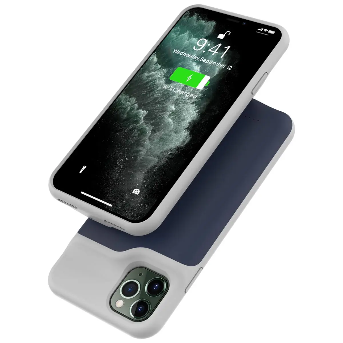 Для iPhone 11 Pro Max 6,5 дюймов зарядное устройство чехол 6200 мАч внешнее резервное зарядное устройство Внешний аккумулятор Защитный Чехол ударопрочный чехол
