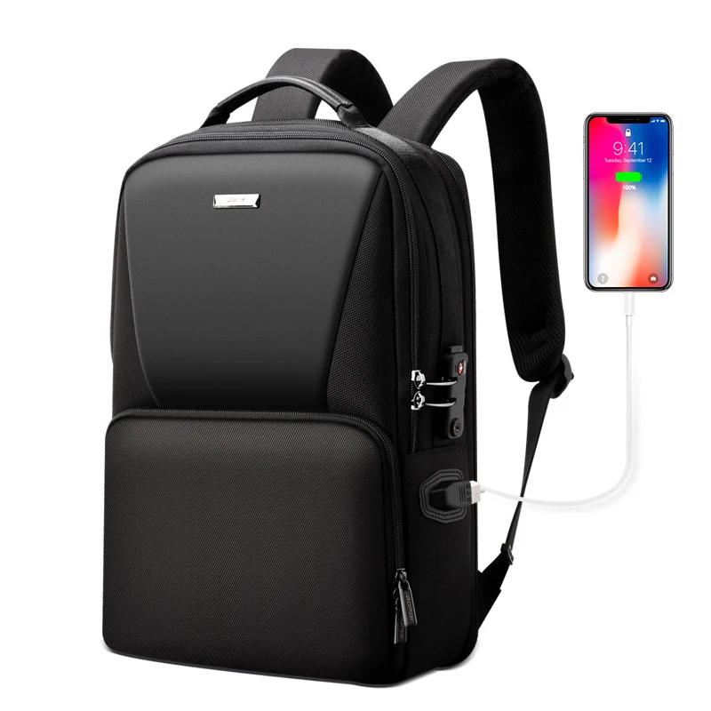 

Code Lock Anti Thief Back Pack 15.6 Inch Computer Laptop Backpack Bag With Key-chain Inside Expandable Mens Mochila Hombre