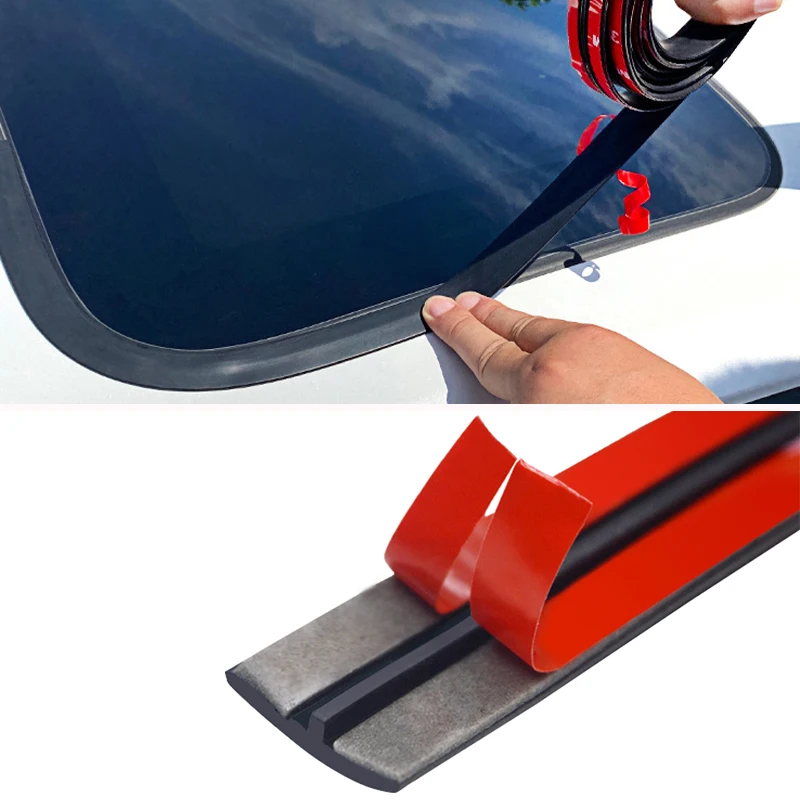 Parabrezza per Auto bordo in gomma striscia di tenuta sigillante per vetri  Auto protezione striscia di tenuta tetto isolamento acustico adesivo  Styling - AliExpress