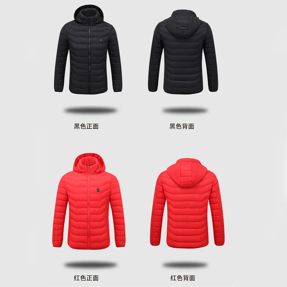 Winter Outdoor Electric Heated Jacket Vest USB Heating Vest Infrared Hunting Riding Jacket Moto Thermal Warm Cloth Waistcoat