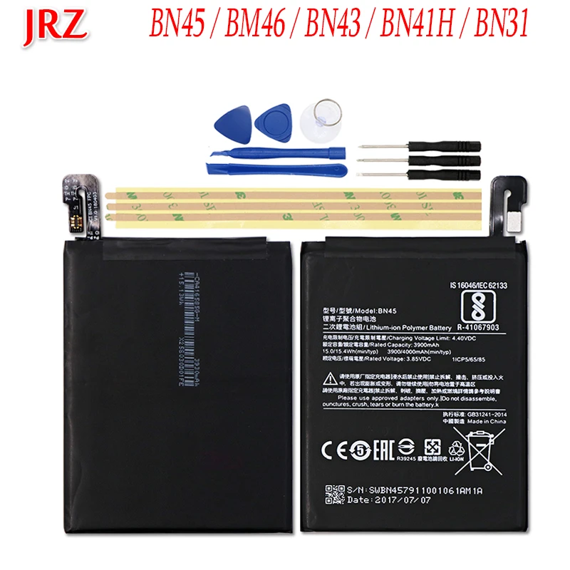 Аккумулятор BN45 BM46 BN43 BN41H BN31 для Xiaomi Redmi Note 5 5A Pro/Note 3 4 4X Аккумуляторы