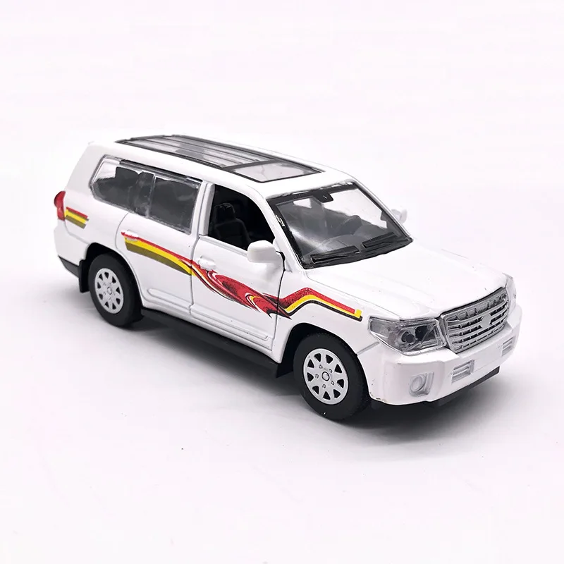 

Hot Selling Cake Bakery Land Cruiser Metal Car Children Toy Car Pull Back Car Portable Stroller Model Car