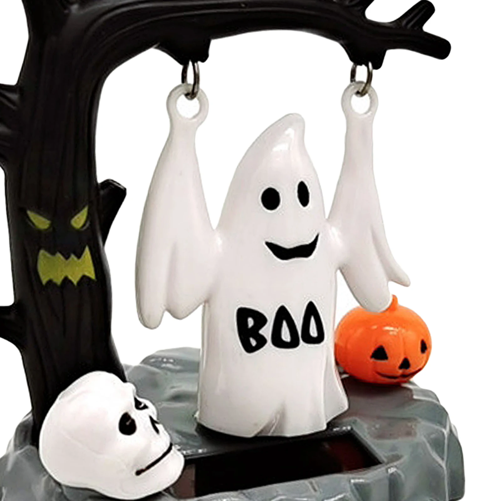 1pc Creative Solar Powered Dancing Swinging Hanged Ghost Doll Shaking Body Dolls Home Office Desk Decoration