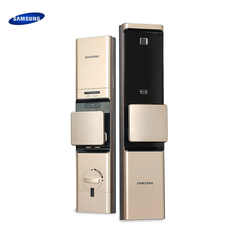 SAMSUNG Smart Fingerprint Digital Doorlock SHP-R80 Security Automatic Electronic Home Lock With Password Card Key Phone NFC |