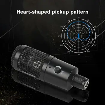 

Cewaal with Tripod PC Microphone Professional Computer Microphone Chating USB Microphone Multimedia PC Microphone