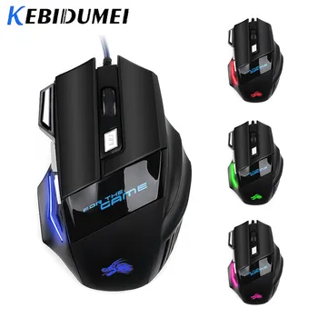 

5500 DPI Wired Gaming Mouse Universal 7 Button LED Optical USB Computer Mouse Gamer Professional Mouse Mice Cable Mouse PC