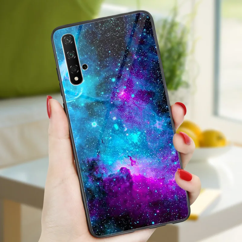 Глянцевая яркий Чехол для huawei Honor 20 Pro 8A 8C 8S 8X чехол для huawei Honor 9 10 Lite 9i 10i 7A Pro 7C Honor 20 Pro Чехол Крышка - Цвет: B8