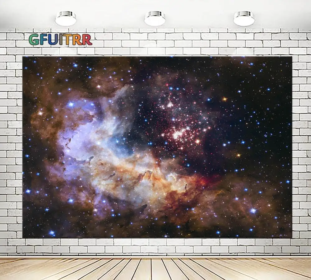 GFUITRR своде космического пространства фон для фотосъемки дети День рождения с