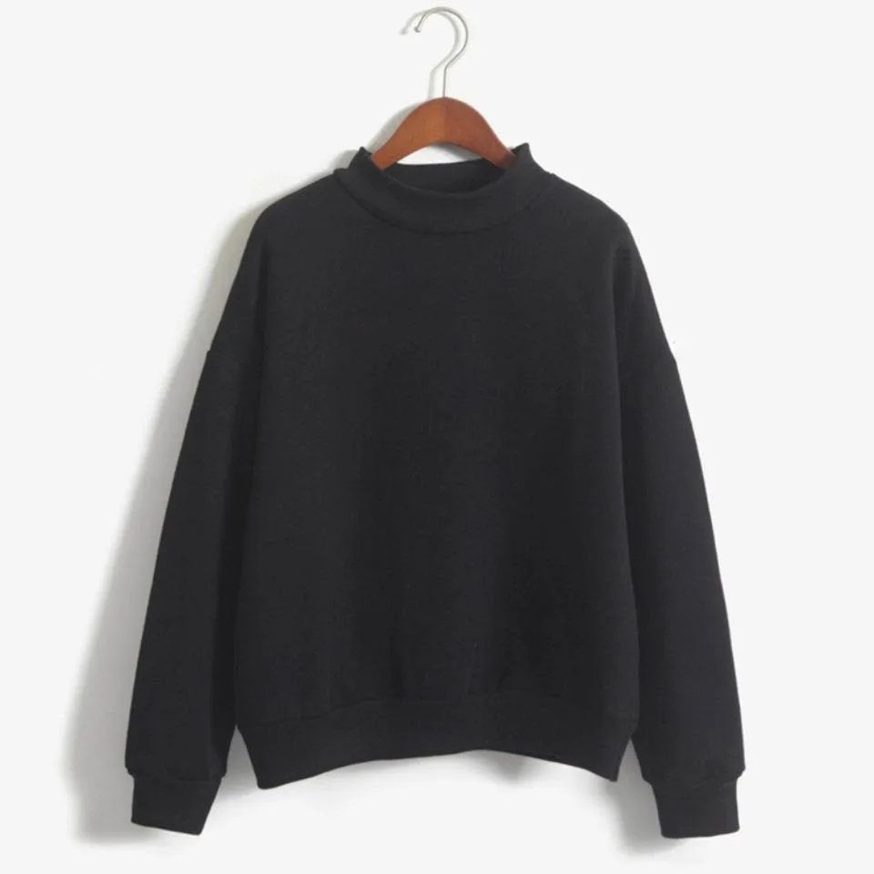 Черный Осенне-зимние свитшоты размера плюс, обхват груди 150 см, 3XL, 4XL, 5XL, 6XL, 7XL, 8XL, свитшоты черного, розового, серого, темно-синего, белого цветов - Цвет: Черный