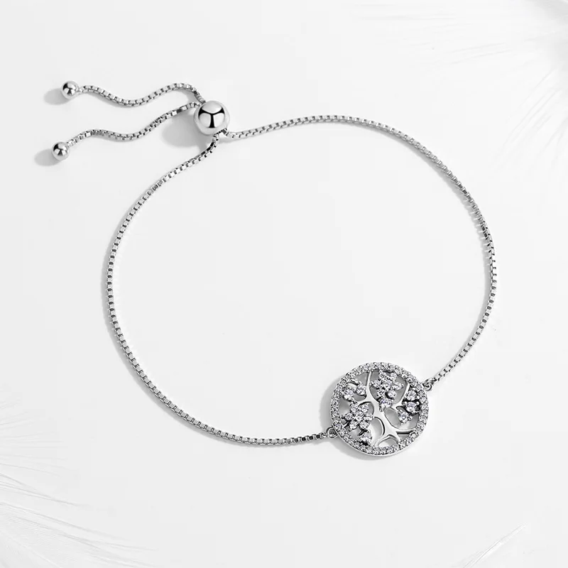 Браслет из серебра 925 пробы с искусственными кристаллами|Гибкие и жесткие