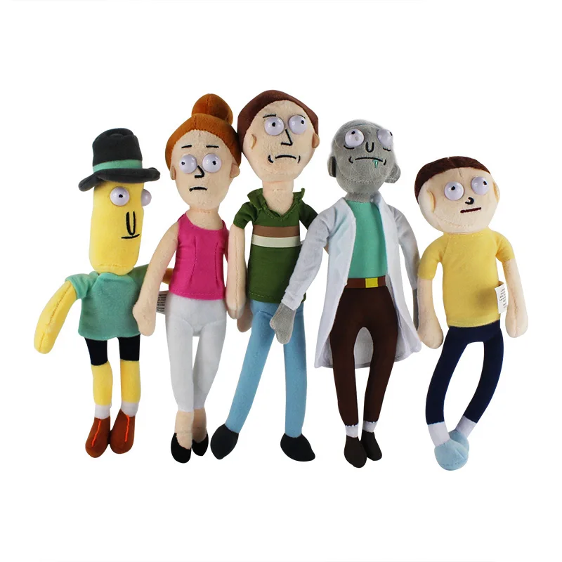 26-30 см Рик и Морти плюшевые Q Mr. Meeseeks плюшевые куклы игрушки Meeseeks Peluche Мягкие игрушки в ассортименте для украшения дома подарок