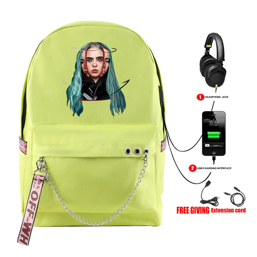 Frdun Tommy добавить свой комментарий рюкзак с USB Молния Harajuku модные классная, с принтом для девочек Новое поступление плеча студенческий дорожный рюкзак