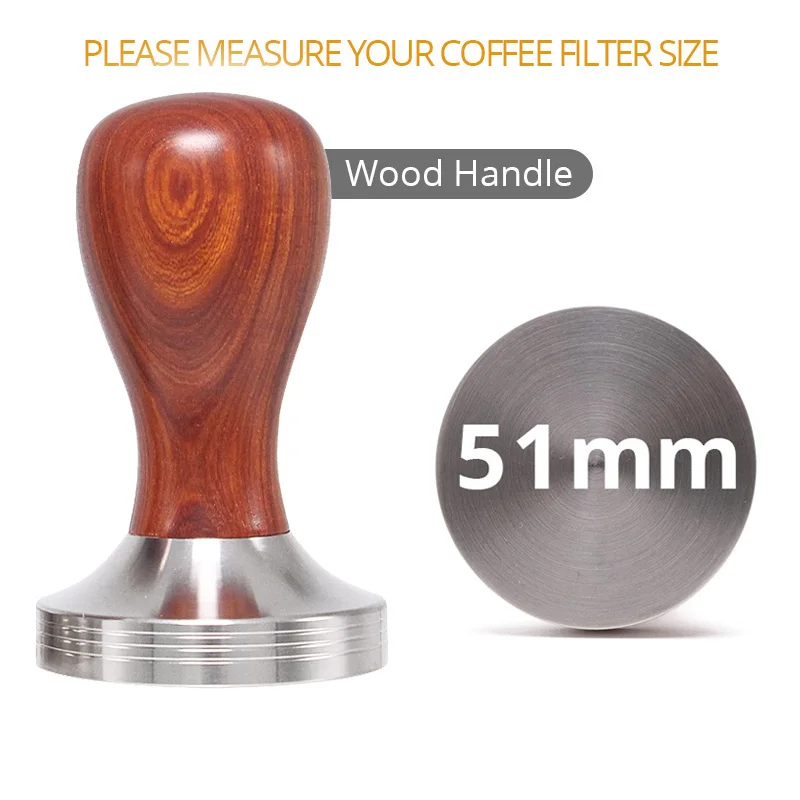 50 mm 2" Diamètre baristar Aluminium Acier Coffee Tamper 추 