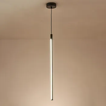 

Nordic modern creative long bedroom bedside minimalist designer model room study Chandelier