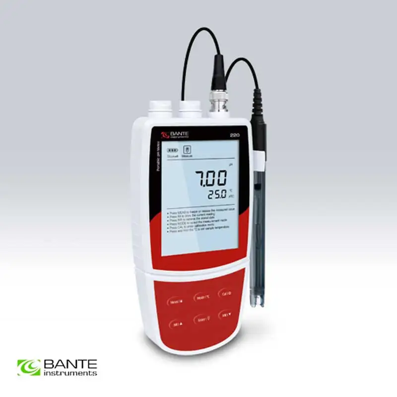 Портативный измеритель температуры pH 3 точки CAL ATC USB сохранение данных разъем BNC