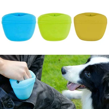 

Newly Dog Silicone Treat Waist Bag Food Snack Pouch Portable for Pet Outdoor Training TE889