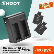 Зарядное устройство SHOOT с двумя портами и аккумулятором 900 мАч для Sjcam Sj4000 Sj5000 M10 Sj 4000 5000, аксессуары для экшн-камеры Sjcam Зарядное устройство SHOOT с двумя портами и аккумулятором 900 мАч для Sjcam Sj4000 Sj5000 M10 Sj 4000 5000, аксессуары для экшн-камеры Sjcam