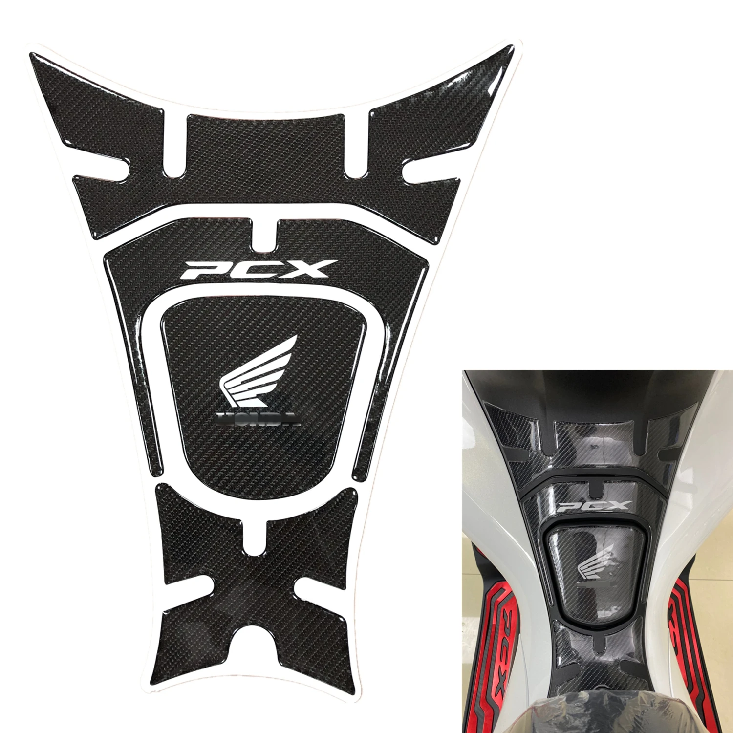 Защитная Наклейка на бак мотоцикла подходит для HONDA PCX125 PCX150 PCX 125 150 2018 2019 3D