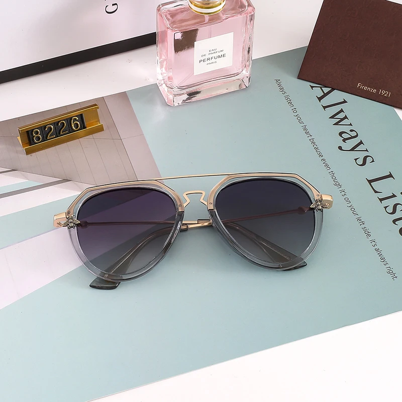 New Sunglasses Women Polarized Sunglasses Lady Luxury Retro Metal Sun Glasses Vintage Mirror Oculos De Sol Feminino UV400