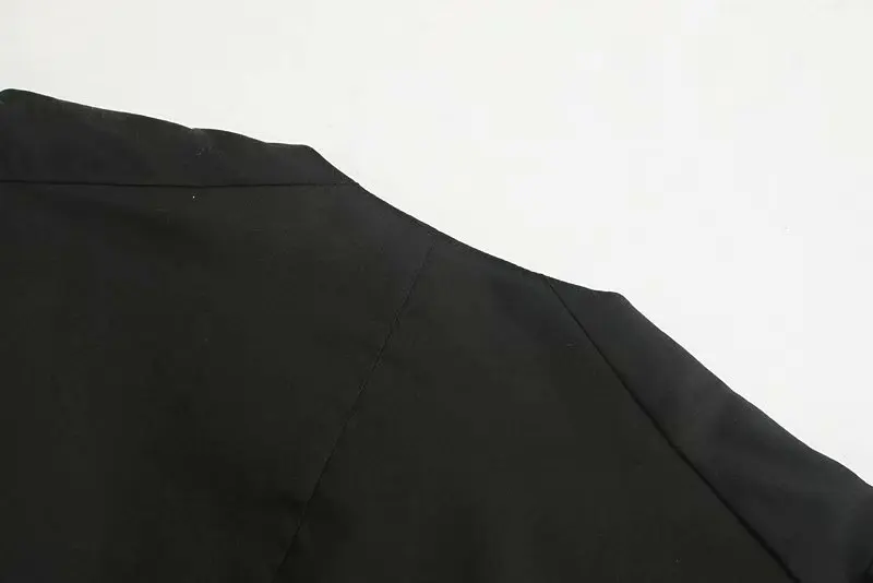 Женские повседневные Черные блузки с v-образным вырезом и бантом, женские блузки с пышными рукавами, кимоно, блузы, шикарные плиссированные топы, LS4132