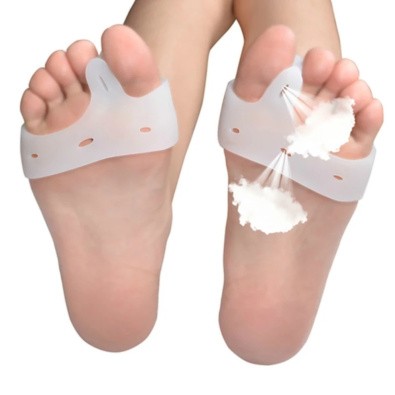 New A Pair of Toe Separators Elastic Corrector Straighteners Toe Spacers Relief to Hallux Valgus Foot Care Tools New A Pair of Toe Separators Elastic Corrector Straighteners Toe Spacers Relief to Hallux Valgus Foot Care Tools