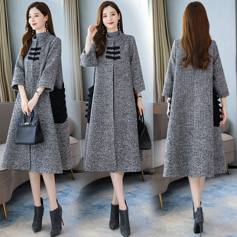 Chinese traditional dress women oriental elegant gown Chinese Tang suit style qipao winter modern cheongsam robe