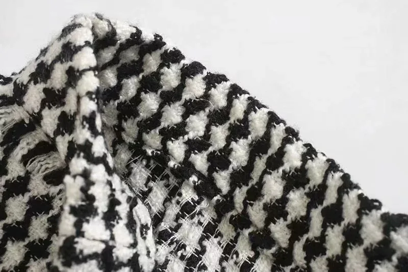 Весенние шорты из искусственной шерсти, зимние теплые шерстяные короткие брюки, модные шерстяные клетчатые твидовые Короткие штаны с бахромой