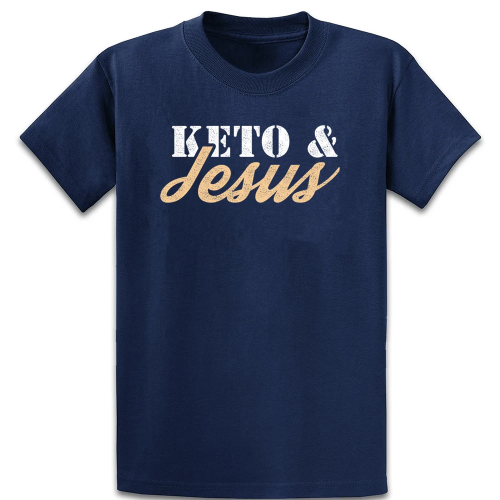 Powered By Keto Jesus Funny Low Carb Keto T Shirt Family Graphic Authentic Designing Short Sleeve Leisure Over Size 5xl Shirt