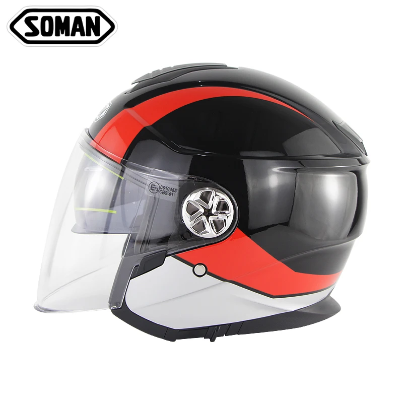 Soman полный шлем для езды на шоссе мотоциклетный шлем с принтом черепа ECE Сертифицированный крутой дизайн руля для гонок Casco Moto