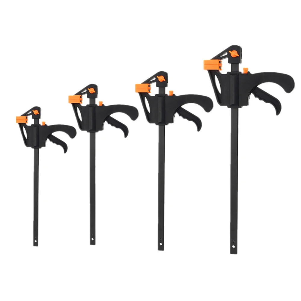 Hige-قضيب عمل خشبي عالي الجودة ، أداة ضغط يدوية ، F-Clamp Grip ، السقاطة ، إصدار أكثر  ، شريط فولاذي صلب غير قابل للصدأ